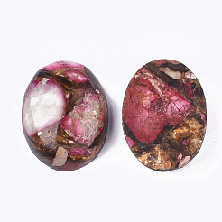 Assembled Synthetic Imperial Jasper and Bronzite  Cabochons&nbsp;G-S329-080G