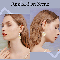 20Pcs Brass Leverback Earring Findings&nbsp;KK-BBC0010-51