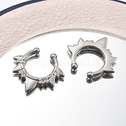 304 Stainless Steel Spike Clip on Nose Rings&nbsp;AJEW-A062-05P-03