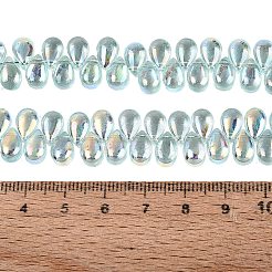 Electroplate Transparent Glass Beads Strands&nbsp;EGLA-N057-01A-02