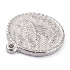 304 Stainless Steel Pendants&nbsp;X-STAS-O140-02P-C