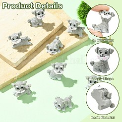 20Pcs 4 Styles Mini Resin Dog Ornaments&nbsp;RESI-CJ0004-85