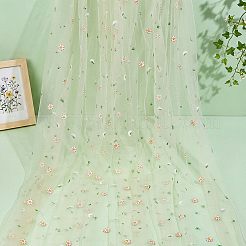 Polyester Organza Flower Fabric&nbsp;DIY-PH0038-38C