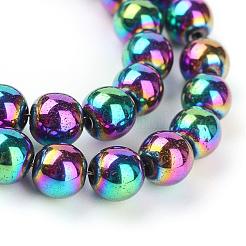 Non-magnetic Synthetic Hematite Beads Strands&nbsp;G-S096-4mm-5