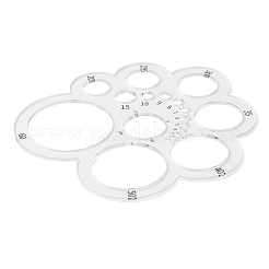 Transparent Acrylic Round Leather Cutting Tool&nbsp;AJEW-WH0505-19