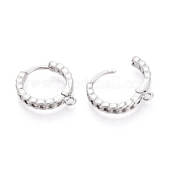 Brass Hoop Earring Findings&nbsp;KK-N267-34P