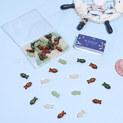60Pcs 4 Colors Glass Beads&nbsp;GLAA-SC0003-46
