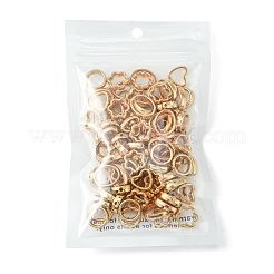 100Pcs 4 Style CCB Plastic Bead Frames&nbsp;KY-YW0001-22