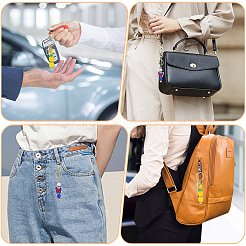 16Pcs Alloy Bar Beadable Keychain for Jewelry Making DIY Crafts&nbsp;KEYC-SZ0001-16G