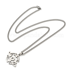 Non-Tarnish 201 Stainless Steel Pendant Necklaces for Man&nbsp;NJEW-Q336-02J-P