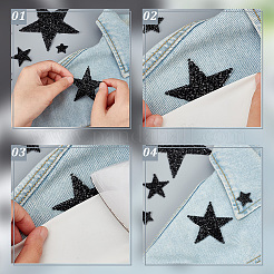38Pcs 5 Style Star Hotfix Resin Rhinestone&nbsp;PATC-PH0001-06