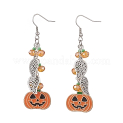 Tibetan Style Alloy Enamel Dangle Earrings&nbsp;EJEW-TA00714
