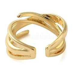 Brass Open Cuff Rings for Women&nbsp;LS-RJEW-Z070-07G-02