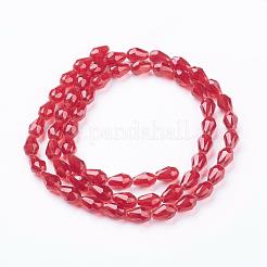Glass Beads Strands&nbsp;GLAA-R024-11x8mm-M