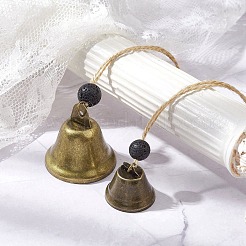 2Pcs 2 Styles Iron Bell Pendant Decorations&nbsp;HJEW-JM02178