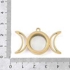 Ion Plating(IP) 304 Stainless Stee Locket Pendants&nbsp;STAS-S132-14G-01