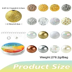 50 Pcs DIY Resin Rhinestone Graduated Beads Bracelets Making Kits&nbsp;DIY-CJ0002-47
