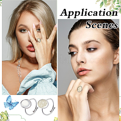 DIY Oval Finger Ring Making Kits&nbsp;DIY-ME0002-65