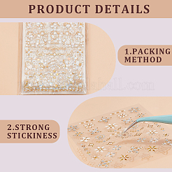 3D Bronzing Moon Sun Star Nail Art Stickers&nbsp;DIY-WH0449-47