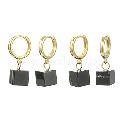 Natural Banded Agate(Dyed & Heated) Hoop Earrings&nbsp;EJEW-JE07035