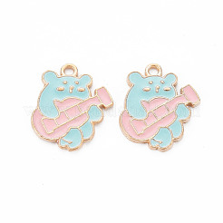 Alloy Enamel Pendants&nbsp;ENAM-N054-65B-NR