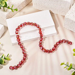 1 Strand Handmade Glod Sand Lampwork Beads Strands&nbsp;LAMP-TA0002-09C