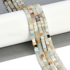 Natural Flower Amazonite Beads Strands&nbsp;G-B129-A15-01