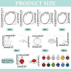 DIY Charm Adjustable Ring Making Kit&nbsp;DIY-NB0009-99