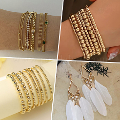 200Pcs 2 Colors Brass Spacer Beads&nbsp;KK-BBC0023-58D