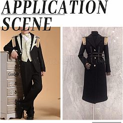 2Pcs Fashion Iron Chain Tassel Epaulettes&nbsp;AJEW-FH0003-80