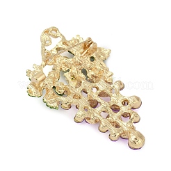 Fruit Zinc Alloy Rhinestone Brooches for Backpack Clothes&nbsp;JEWB-R068-02B-G