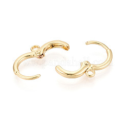Brass Hoop Earring Findings&nbsp;LS-KK-N276-12G