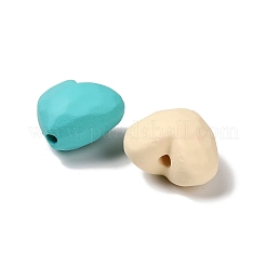 Spray Printed Opaque Acrylic Beads&nbsp;OACR-P032-08M