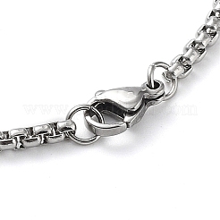 Non-Tarnish 304 Stainless Steel Dumbbell Pendant Necklaces&nbsp;NJEW-Z023-01P