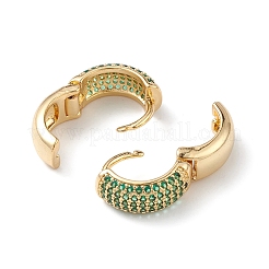 Cubic Zirconia Hoop Earrings&nbsp;EJEW-M216-01A
