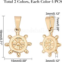 304 Stainless Steel Pendants&nbsp;STAS-UN0015-04