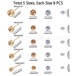 DIY 304 Stainless Steel Earring Making Kits&nbsp;DIY-UN0002-30G