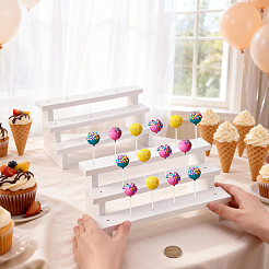 2 Sets 3-Tier Wooden Lollipop Organizer Display Stands&nbsp;AJEW-UN0005-64