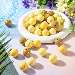 40Pcs 4 Colors Opaque Acrylic Beads&nbsp;MACR-TA0002-98