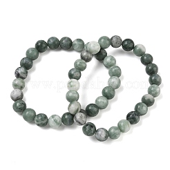 Natural Jade Round Beaded Stretch Bracelets&nbsp;GG-CBA12F1-02A-03