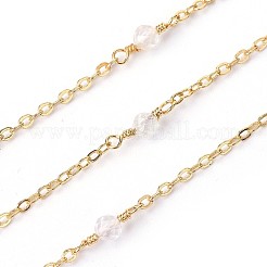 Handmade Natural Rose Quartz Beaded Chains&nbsp;CHC-P007-E02