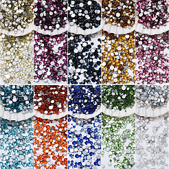 Glass Rhinestone Flat Back Cabochons&nbsp;RGLA-YW0001-A04