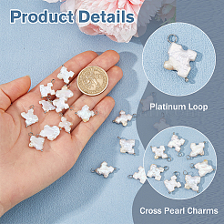 16Pcs Natural Keshi Pearl Pendants&nbsp;PALLOY-HS00046