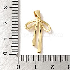 Brass Micro Pave Clear Cubic Zirconia Pendants&nbsp;KK-R155-02G