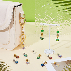 40Pcs 10 Styles Glass European Dangle Charms&nbsp;PALLOY-PH01829