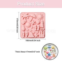 2Pcs Holiday Theme Silicone Molds for DIY Craft&nbsp;ST-CJ0007-76