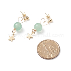 7 Pairs 7 Style Natural Mixed Gemstone Beaded Dangle Stud Earrings&nbsp;EJEW-JE05058