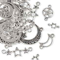 36Pcs 6 Styles Tibetan Style Zinc Alloy Connector Charms&nbsp;FIND-TA0002-96