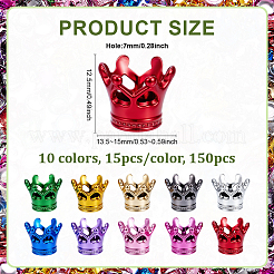 150Pcs 10 Colors Acrylic European Large Hole Beads&nbsp;MACR-PH0002-07