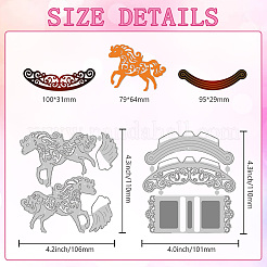 Carbon Steel Cutting Dies Stencils&nbsp;DIY-WH0309-2104